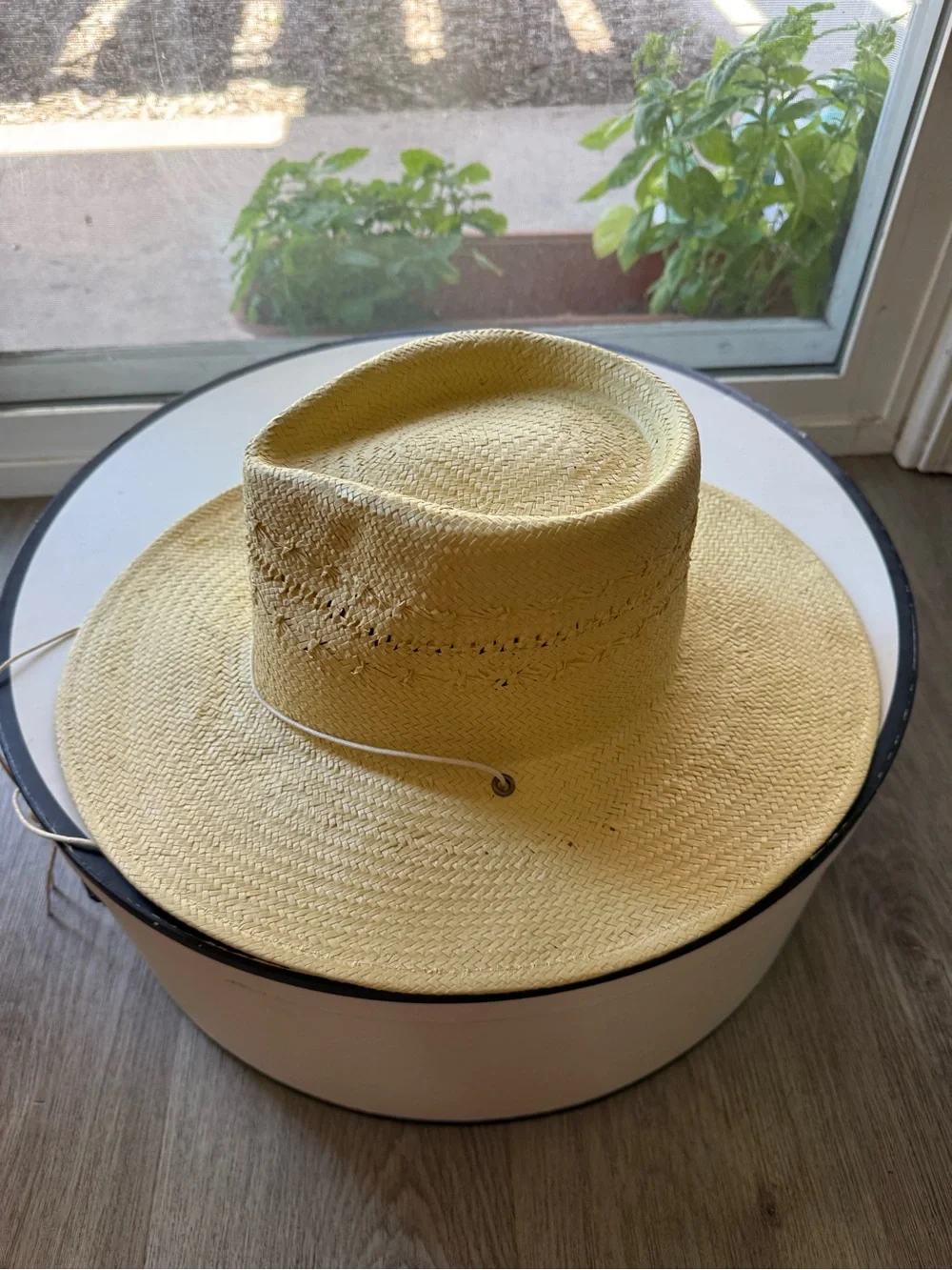 lack of color the baja sunlight paper straw western fedora summer sun hat small - Picture 1 of 7